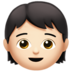 苹果系统里的儿童：浅肤色emoji表情