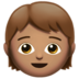 苹果系统里的儿童:中等肤色emoji表情