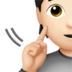 苹果系统里的聋人：浅肤色emoji表情
