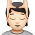 苹果系统里的按摩者：浅肤色emoji表情