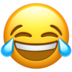 苹果系统里的喜极而泣emoji表情