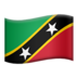 苹果系统里的旗帜:圣基茨和尼维斯emoji表情