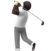 苹果系统里的个人高尔夫：深色肤色emoji表情