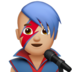 苹果系统里的男歌手:中浅肤色emoji表情