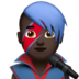 苹果系统里的男歌手：黑肤色emoji表情