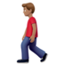 苹果系统里的行走的男人:中等肤色emoji表情