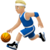 苹果系统里的打球的男人：中浅肤色emoji表情