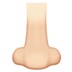 苹果系统里的鼻子:浅肤色emoji表情