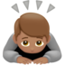 苹果系统里的鞠躬:中等肤色emoji表情