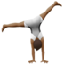 苹果系统里的侧手翻的人：中等深色肤色emoji表情