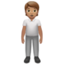苹果系统里的站立者:中等肤色emoji表情