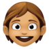 Facebook上的儿童:中等肤色emoji表情