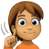 Facebook上的聋人:中等肤色emoji表情