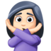 Facebook上的打“不手势”的人:浅肤色emoji表情