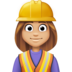 Facebook上的女工：中浅肤色emoji表情