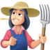 Facebook上的女农夫：浅肤色emoji表情