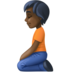 Facebook上的下跪者:深色肤色emoji表情
