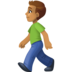 Facebook上的行走的男人:中等肤色emoji表情