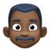 Facebook上的男士：深色肤色emoji表情