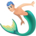Facebook上的人鱼:浅肤色emoji表情