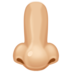 Facebook上的鼻子：中浅肤色emoji表情