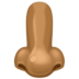 Facebook上的鼻子:中黑肤色emoji表情