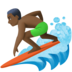 Facebook上的个人冲浪：深色肤色emoji表情