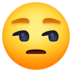 Facebook上的有点郁闷的脸emoji表情