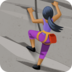 Facebook上的女子攀岩：中黑肤色emoji表情