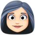 Facebook上的女性:浅肤色emoji表情