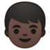 安卓系统里的男孩：深色肤色emoji表情
