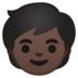 安卓系统里的儿童：深色肤色emoji表情