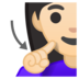 安卓系统里的聋哑妇女:浅肤色emoji表情
