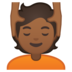 安卓系统里的按摩者:中黑肤色emoji表情