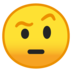 安卓系统里的扬起一只眉毛的脸emoji表情