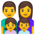 安卓系统里的家庭:男人,女人,女孩,男孩emoji表情