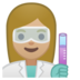 安卓系统里的女科学家:中浅肤色emoji表情