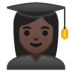安卓系统里的女学生:深色肤色emoji表情