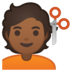 安卓系统里的理发师:中等深色肤色emoji表情