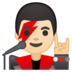 安卓系统里的男歌手：浅肤色emoji表情