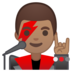 安卓系统里的男歌手:中等肤色emoji表情