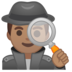 安卓系统里的男侦探:中等肤色emoji表情