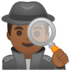 安卓系统里的男侦探:中黑肤色emoji表情