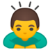 安卓系统里的男子鞠躬emoji表情