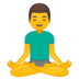 安卓系统里的打坐的男人emoji表情