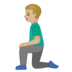 安卓系统里的跪男：中浅肤色emoji表情