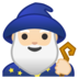 安卓系统里的男法师:浅肤色emoji表情