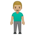 安卓系统里的男士站立:中浅肤色emoji表情