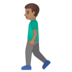 安卓系统里的行走的男人:中等肤色emoji表情