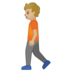 安卓系统里的行走的人:中浅肤色emoji表情